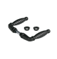 Ornamental handle pair in zamac