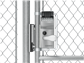 Chain link tension bar adapter