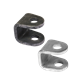 U-shaped ear plate in black steel