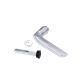 Modern half handle set in aluminum