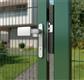 Aluminum anodized handle pair with free exit and blocking option