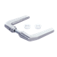 Handle pair in aluminum for insert locks