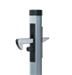 Gate hold-back catch in aluminum