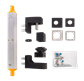 Invisible, built-in hydraulic gate closer