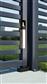 Invisible, built-in hydraulic gate closer