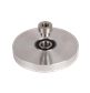 Lower bearing and flange assembly for turnstiles
