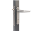 Mortise lock with 1-3/16" backset for profiles of 2" or more