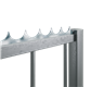 Electrogalvanized security strips to weld on