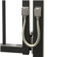 Reinforced, braided stainless steel guiding cable