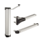 Compact 90° or 180° retrofit gate closer for gates up to 165 lbs