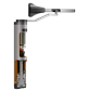 Heavy duty 90° or 180° retrofit hydraulic gate closer for gates up to 330 lbs