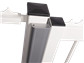 Aluminum finishing profile for swing gates to combine with MAGUNIT-2500