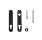 Set of cover plates for insert locks