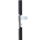 Handle set with rounded corners in anodised or raw aluminum with fixed and/or rotating functionality