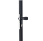 Handle set with rounded corners in anodised or raw aluminum with fixed and/or rotating functionality