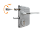 Surface mounted gate lock