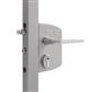 Surface mounted gate lock